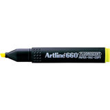 Artline Textmarker Artline 660, varf tesit 1.0-4.0mm - galben fluorescent