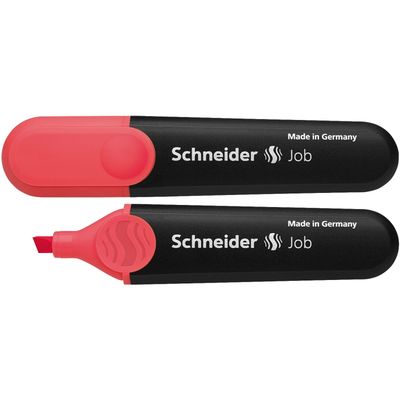 Textmarker Schneider Job, varf tesit 1+5mm - rosu