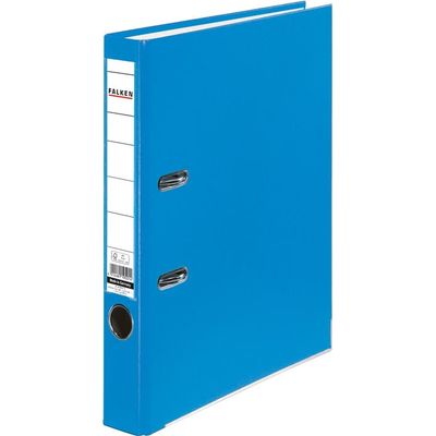 Biblioraft plastifiat color Falken, 50 mm, bleu - Pret/buc