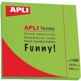 Apli Notite adezive Apli, 75x75mm, 100 file, verde - Pret/buc