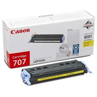 Toner imprimanta YELLOW CRG-707Y 2K ORIGINAL CANON LBP 5000