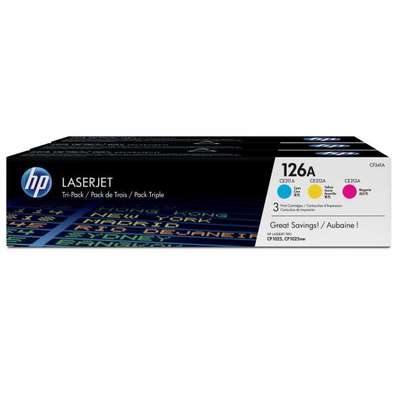 Toner imprimanta HP TRIPACK CMY CF341A NR.126A CE311A/CE312A/CE313A ORIGINAL LASERJET PRO CP1025