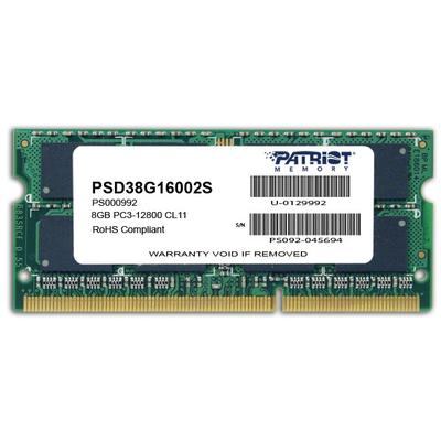 Patriot Signature, 8GB, DDR3, 1600MHz, CL11, 1.5v