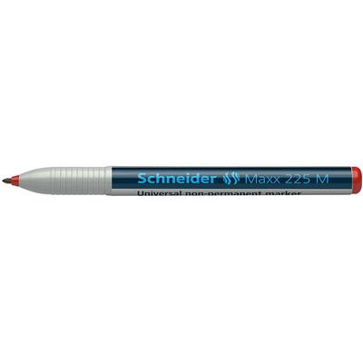 Universal non-permanent marker SCHNEIDER Maxx 225 M, varf 1mm - rosu