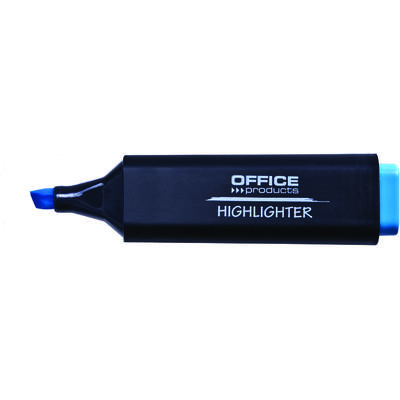 Textmarker varf lat, Office Products - albastru