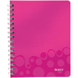 Leitz Caiet de birou A5, Leitz WOW Get Organized, A5, dictando - roz metalizat