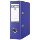 DONAU Biblioraft A5, plastifiat PP, margine metalica, 75 mm, DONAU - albastru inchis