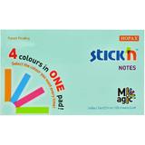 Hopax Magic notes autoadeziv 76 x 127 mm, 100 file, Stick"n Magic Notes - 4 culori pastel