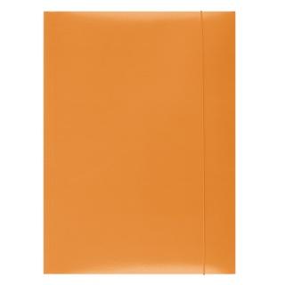 Mapa din carton plastifiat cu elastic, 300gsm, Office Products - orange