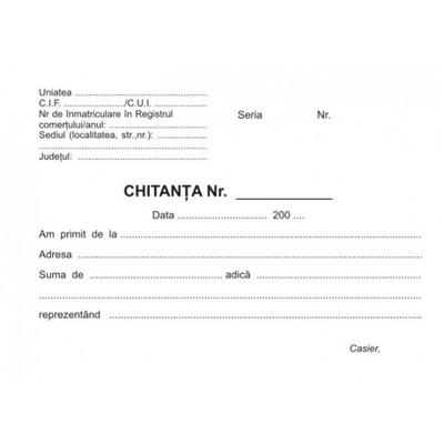 Chitantier autocopiativ , format A6, 2 ex. 50set/carnet