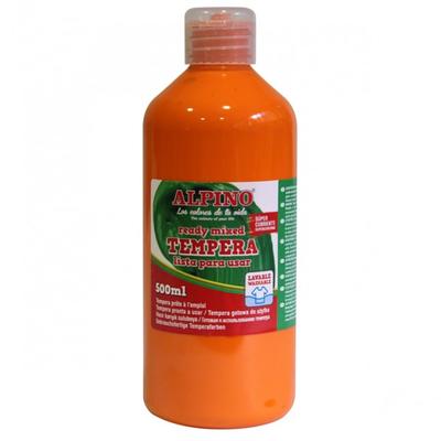 Tempera lavabila, 500ml, Alpino - portocalie