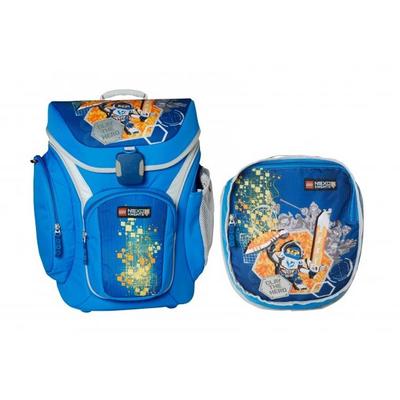 Ghiozdan scoala Explorer + sac sport, LEGO Core Line - design bleu Nexo Knights