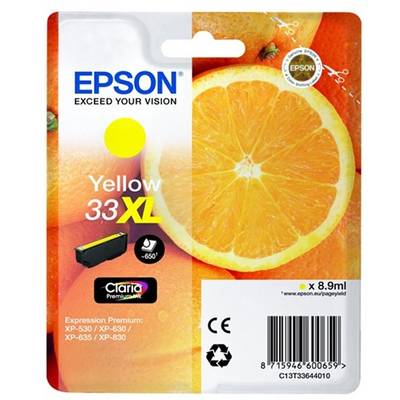 Cartus Imprimanta Cerneala Epson T3362 Yellow 33XL | 8,9 ml | XP-530/540/630/635/640/645/830/900