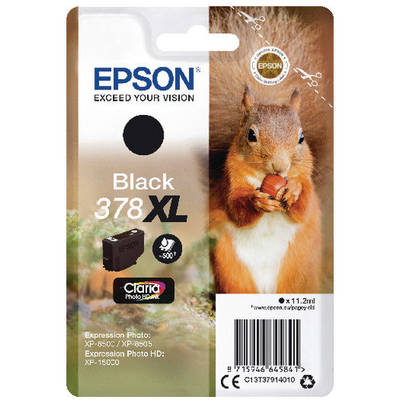 Cartus Imprimanta Cerneala Epson black | 378XL | 11.2ml | Claria Photo HD