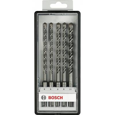 BOSCH  Robust Line Plus-5 - Set burghie, SDS-Plus, 6-10  mm, 5 buc, Se livreaza multiplu de 5, Pret/Bucata