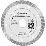 BOSCH 2607019480 - Disc diamantat de taiere continuu, 115x22.2x2 mm, taiere uscata, Se livreaza multiplu de 5, Pret/Bucata