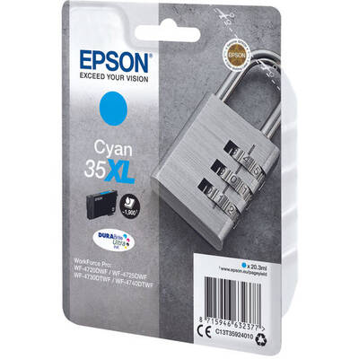 Cartus Imprimanta Epson 35XL - XL - cyan - original - ink cartridge