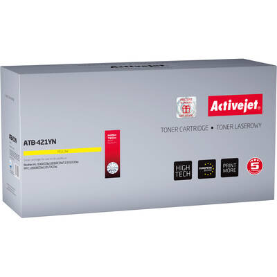 Toner imprimanta ACTIVEJET Compatibil ATB-421YN for Brother printer; Brother TN-421Y replacement; Supreme; 1800 pages; yellow