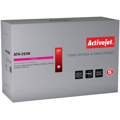 Toner imprimanta ACTIVEJET Compatibil ATH-263N for HP printer; HP CE263A replacement; Supreme; 11000 pages; magenta