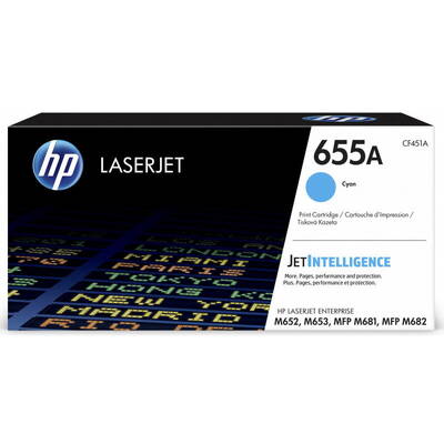 Toner imprimanta HP 655A Cyan