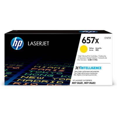 Toner imprimanta HP 657X Yellow