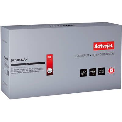 Drum Activejet DRO-B431AN pentru imprimanta OKI; OKI 44574302 Compatibil; Premium; 25000 pagini; negru