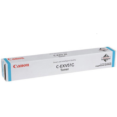 Toner imprimanta Cartus toner C-EXV51C cyan Canon original 60000 pagini