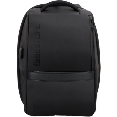 BestLife Rucsac Neoton, 46x29x17cm, compartiment tableta si laptop 16 inch, negru