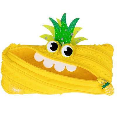 ZipIT Penar cu fermoar, Creature Monster Penny - ananas galben