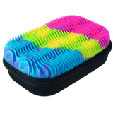 ZipIT Penar cu fermoar Wavy Silicone Top Storage Box - Neons