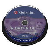 VERBATIM DVD+R DL 8.5GB 8X 10SP 43666 / buc