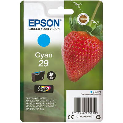 Cartus Imprimanta Cerneala Epson Singlepack cian 29 Claria Home Ink 3,2 ml