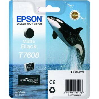 Cartus Imprimanta Epson ink cartridge matte black T 7608N