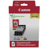 Canon CLI-581 BK/C/M/Y Photo Value Pack