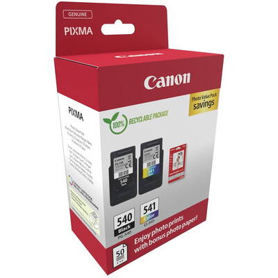 Cartus Imprimanta Canon PG-540 + CL-541 + hartie foto 10x15 50coli