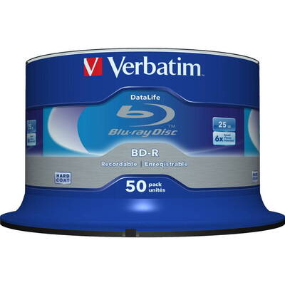 BluRay BD-R SL DATALIFE [ Spindle 50 | 25GB | 6x ]-Bulk