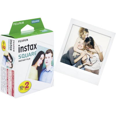 Hartie Foto FUJIFILM 1x2 Instax Square Film white frame