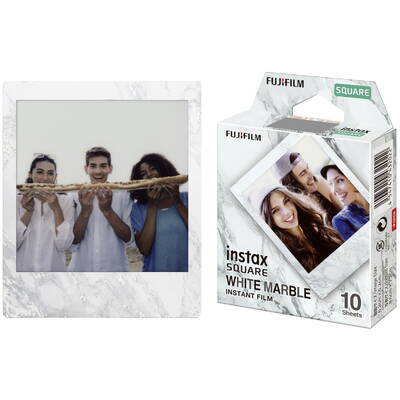 Hartie Foto FUJIFILM 1 instax Square Film white marble