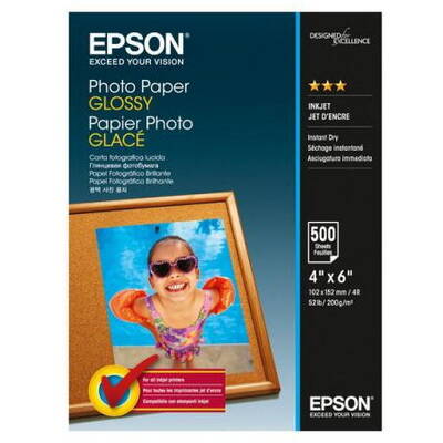 Hartie Foto Epson Photo Glossy 10x15 cm (4x6 inch) 500 coli