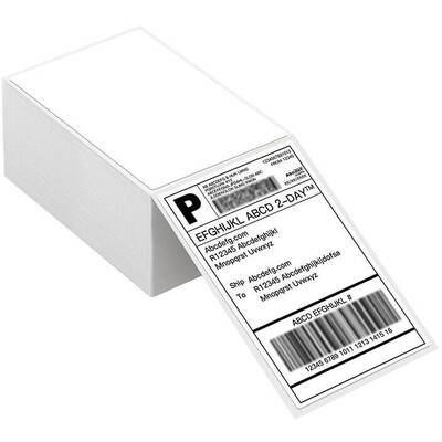 Banda etichete Nelko Thermal Label for label printer PL70E (White, 4*6 inch)